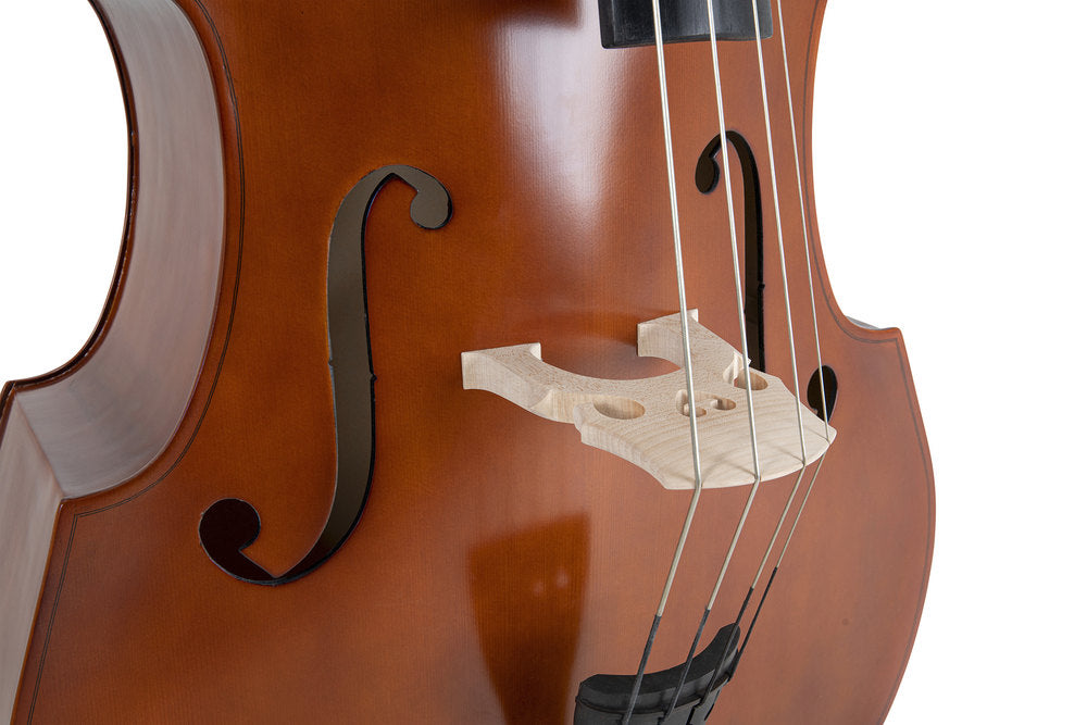 GEWA Kontrabass laminiert, Tiroler Mechanik, Ebenholzgriffbrett, Gr. 1/2