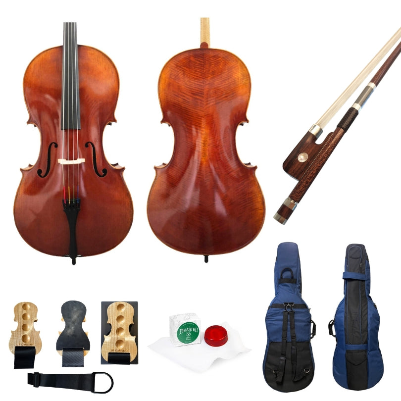 Cello-Set "Artist" inkl. Tasche, Carbonbogen und Zubehör