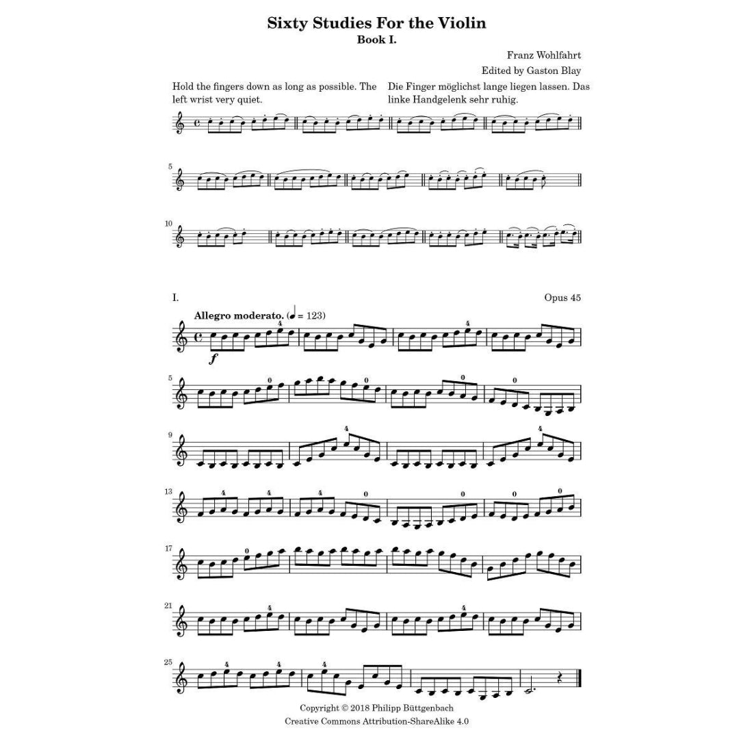 Franz Wohlfarth: Etüden Op. 45, Buch 1+2