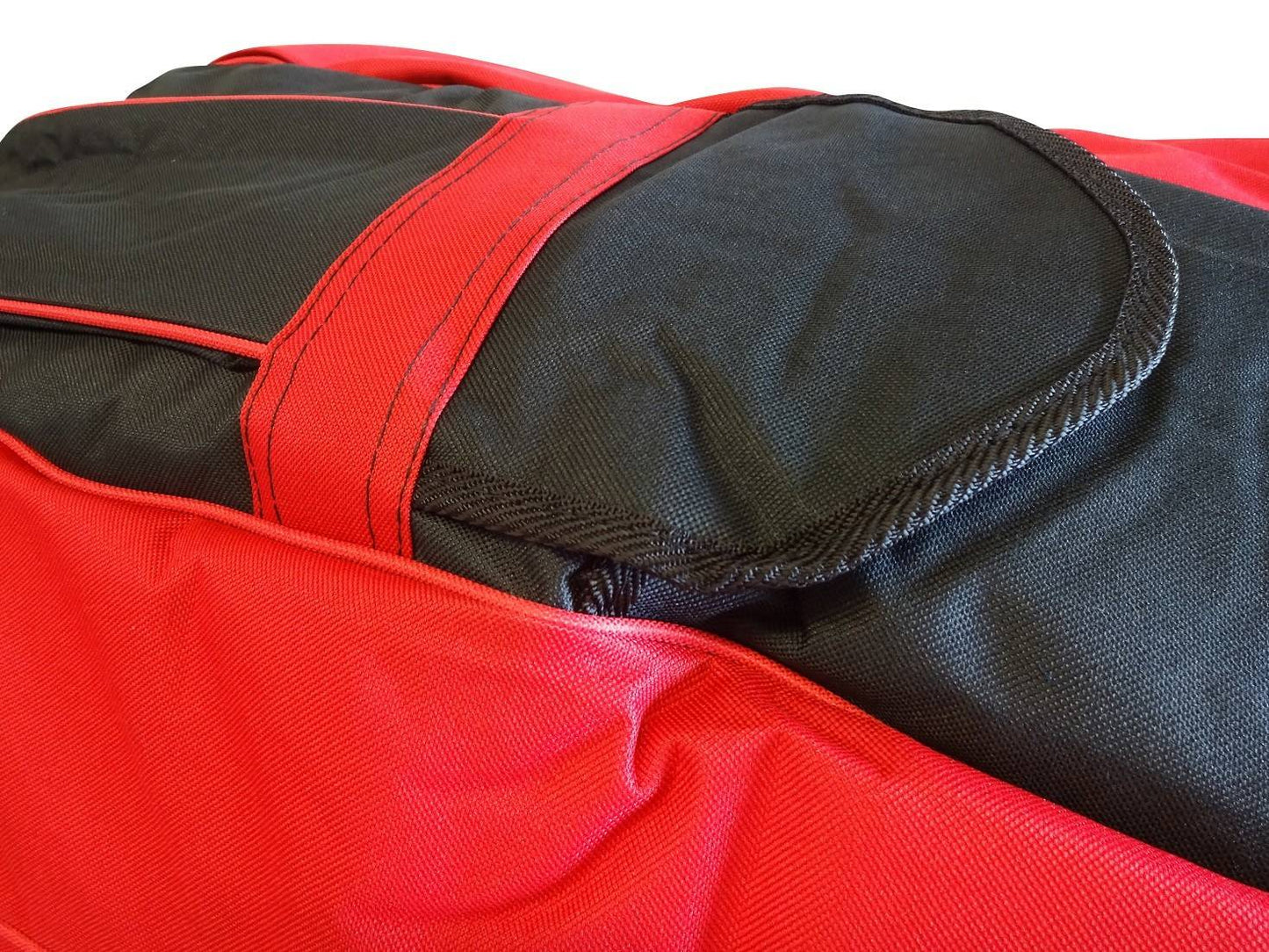 Cello-Tasche 20 mm "Vittorio", schwarz/rot, Gr. 3/4