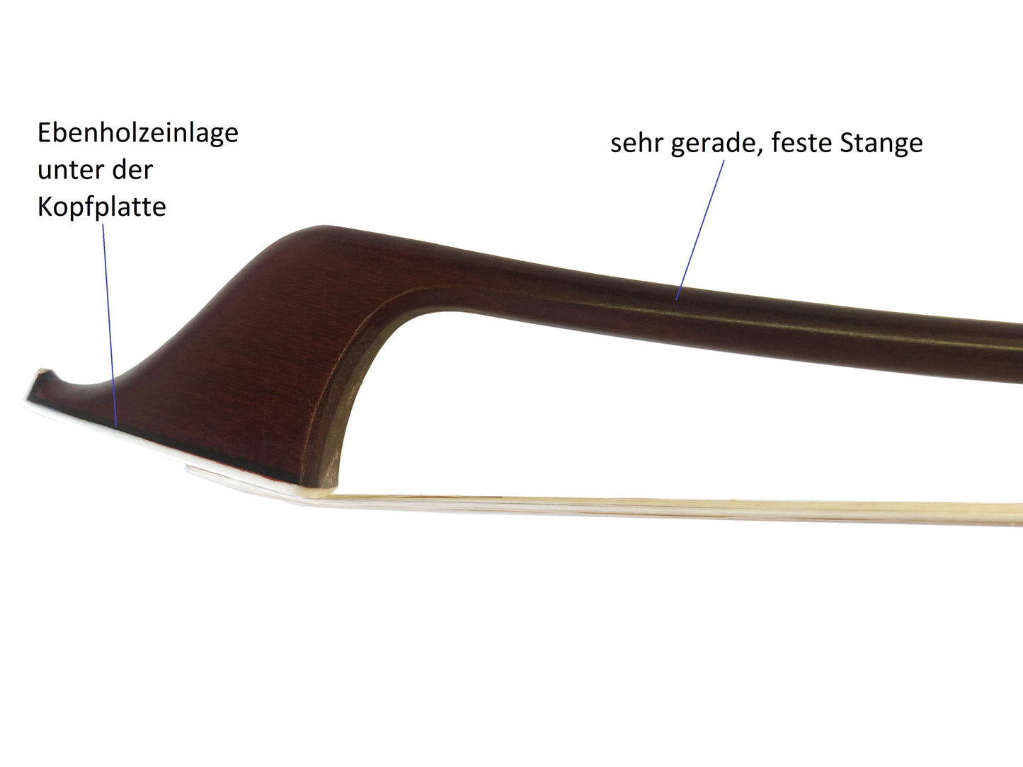 Bassbogen, Brasilholz, dt. Frosch