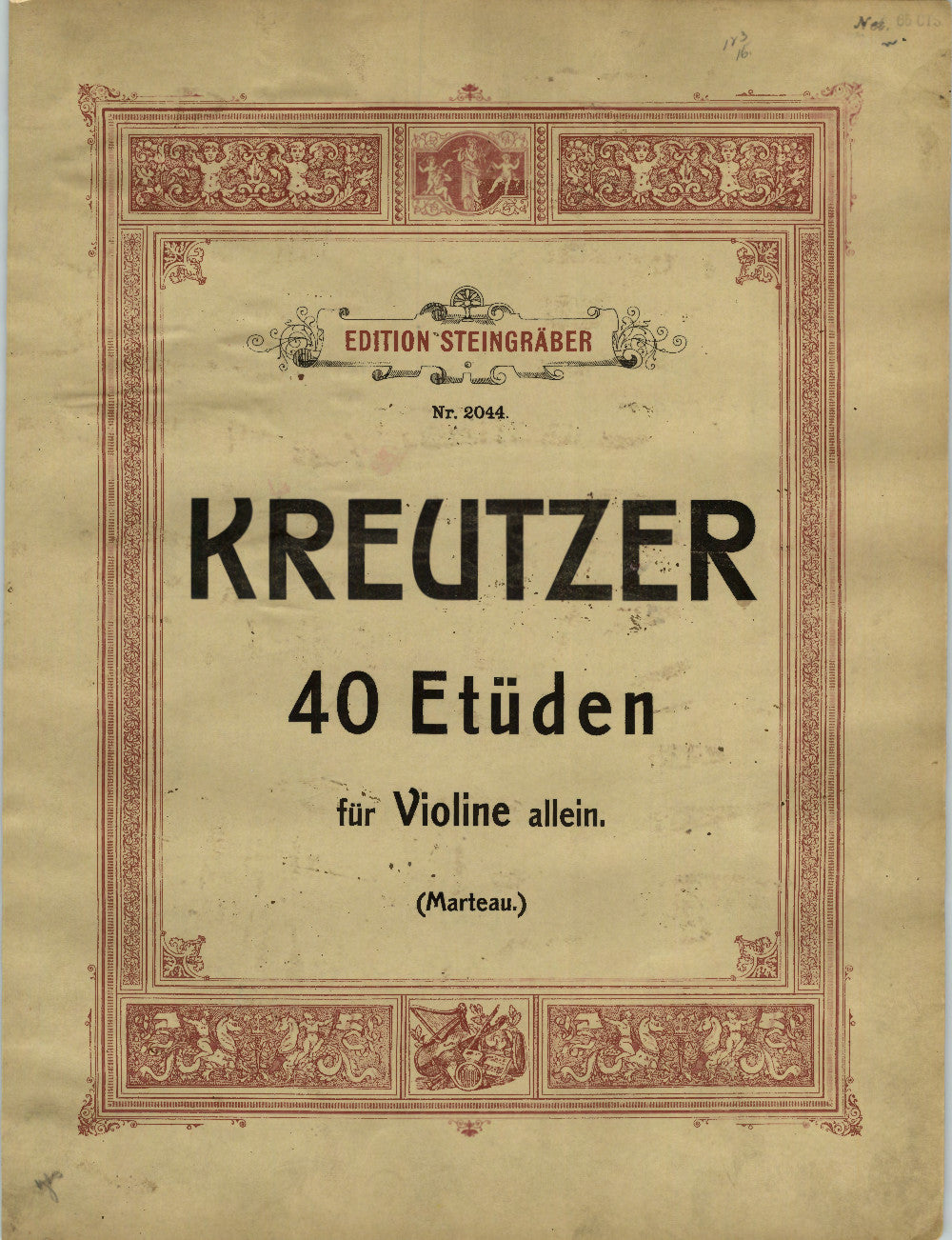 Rudolf Kreutzer: 42 Etüden für die Violine