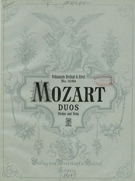 W.A. Mozart: 2 Duos für Violine und Viola KV 423 +424