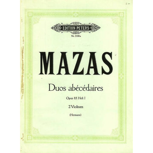 Jacques Féréol Mazas: 5 leichte Violinduos op. 85/1