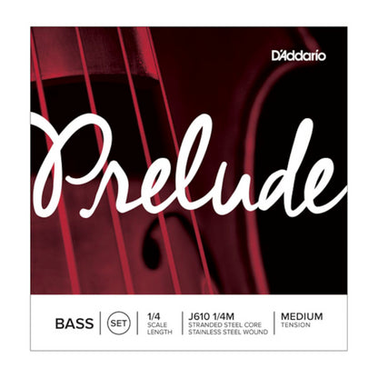 D'Addario Prelude Basssaitensatz, Gr. 1/2, 1/4, mittlere Spannung, J610
