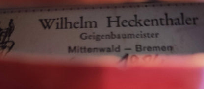 Deutsche Meistervioline von: Wilhelm Heckenthaler, Bremen 1984